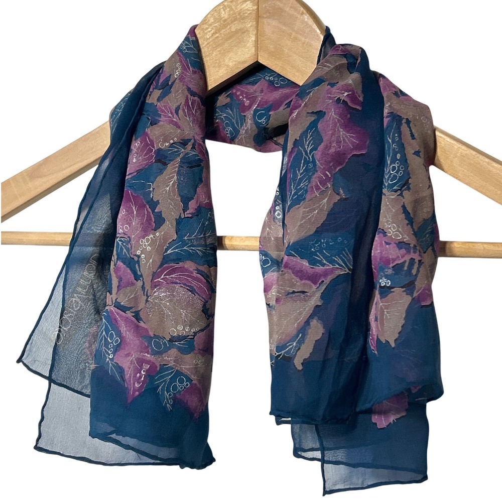 Gianni Versace Silk Scarf Floral Print Designer Square Neck Scarf 26" x 26"‎